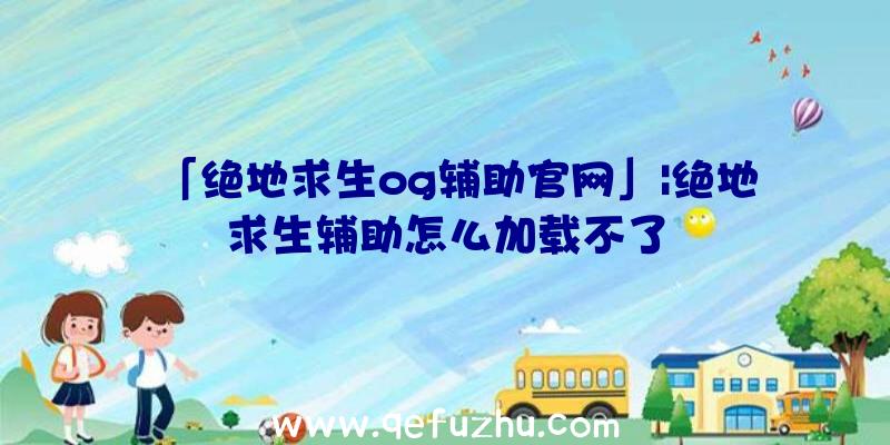 「绝地求生og辅助官网」|绝地求生辅助怎么加载不了